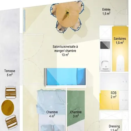 Appartement For 4 People *